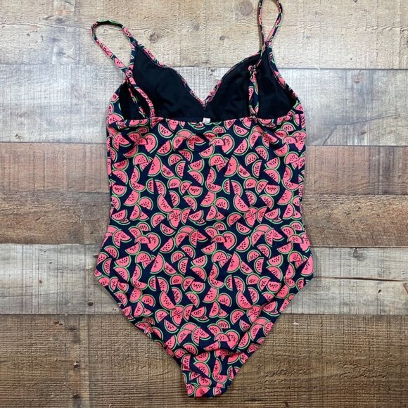 J. Crew Navy One Piece Bathing Suit with Watermelons size Small - Picture 3 of 5